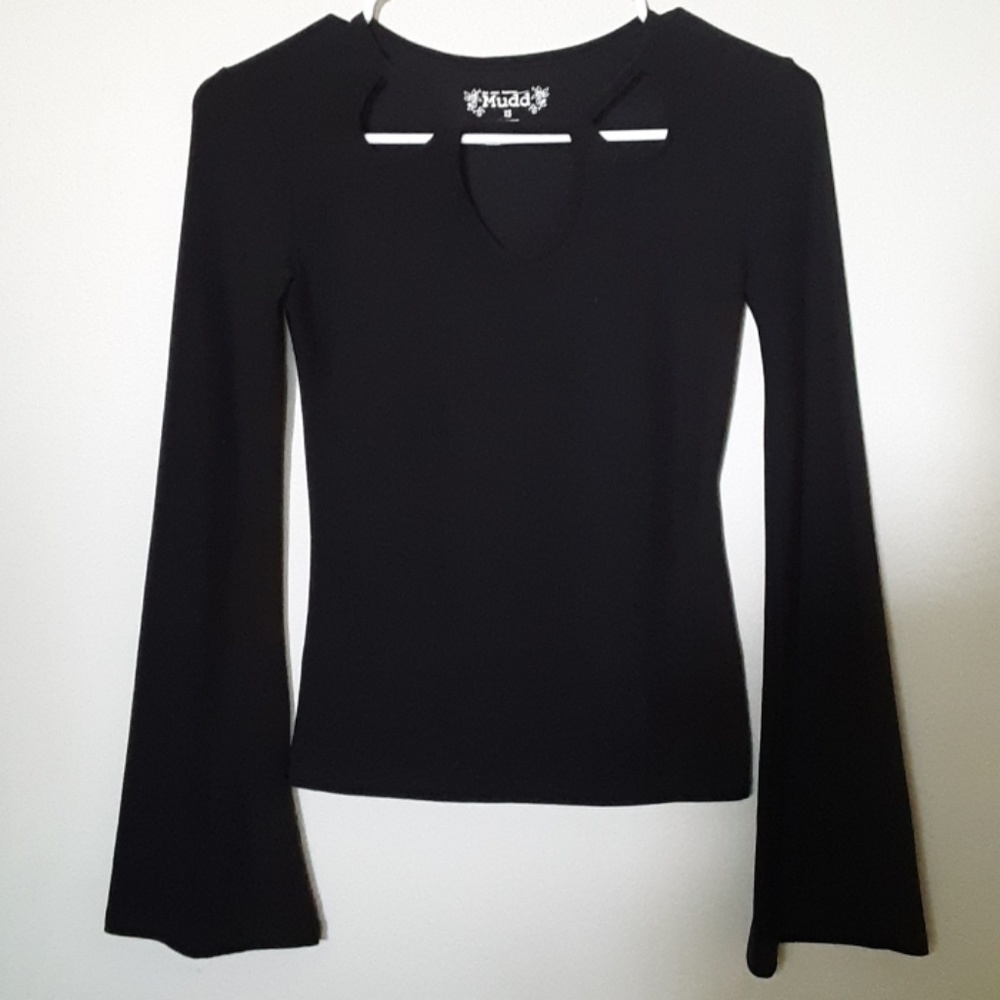 A black long sleeve top